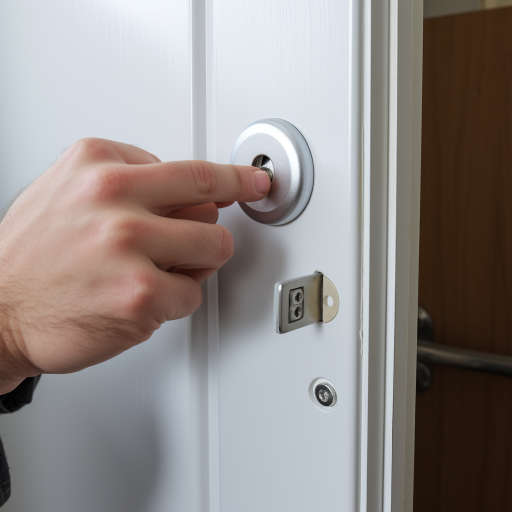 Шаг 1: Удаление пластиковой заглушки ручки двери