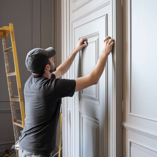 Шаг 3: Отделение панели от дверного каркаса